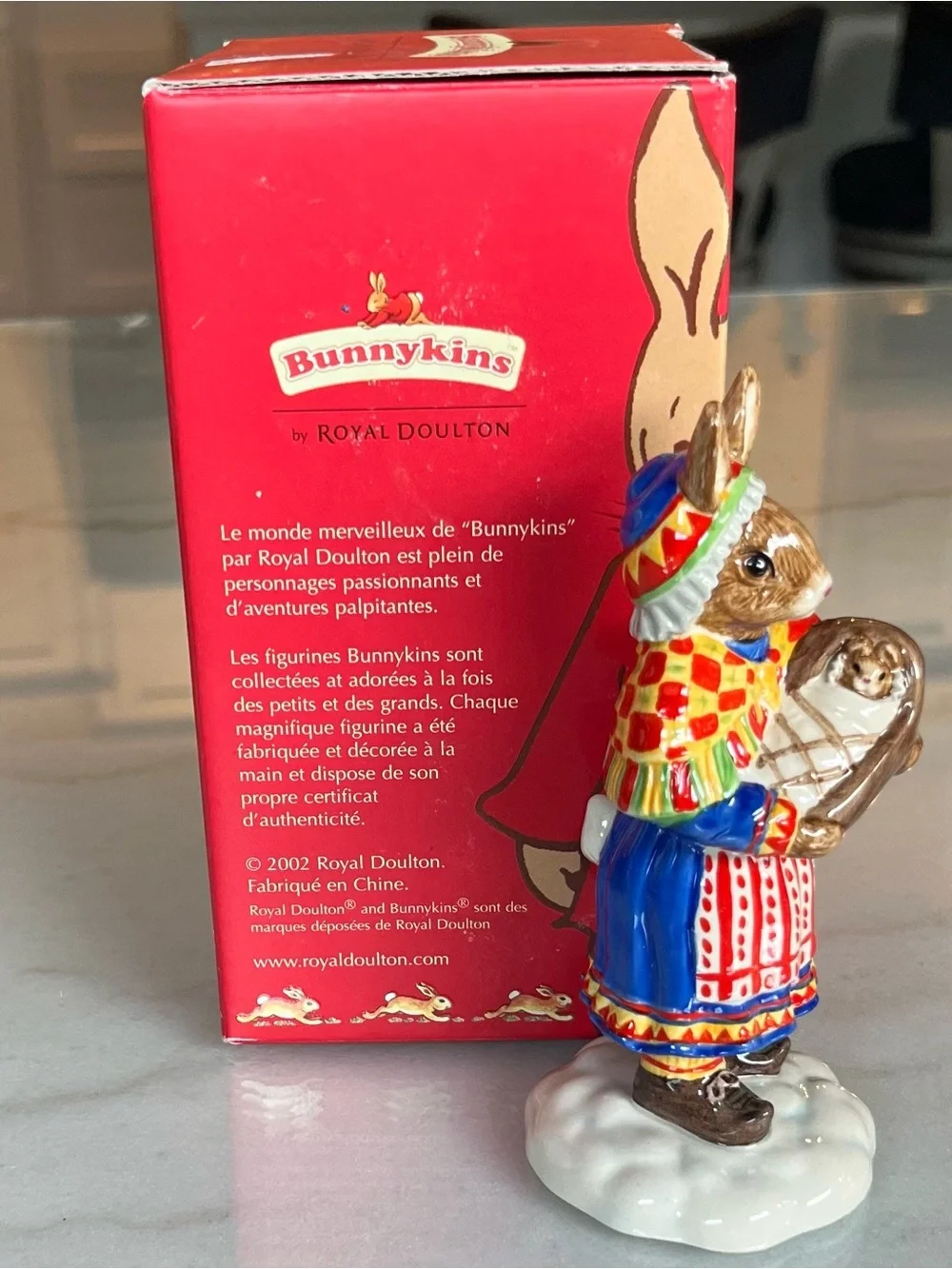Royal Doulton Bunnykins Summer Lapland Bunnykins Figurine - Red
